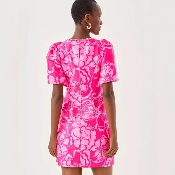 NWT Lilly Pulitzer Britnee Beaded Jacquard Shift Dress - Picture 7 of 10